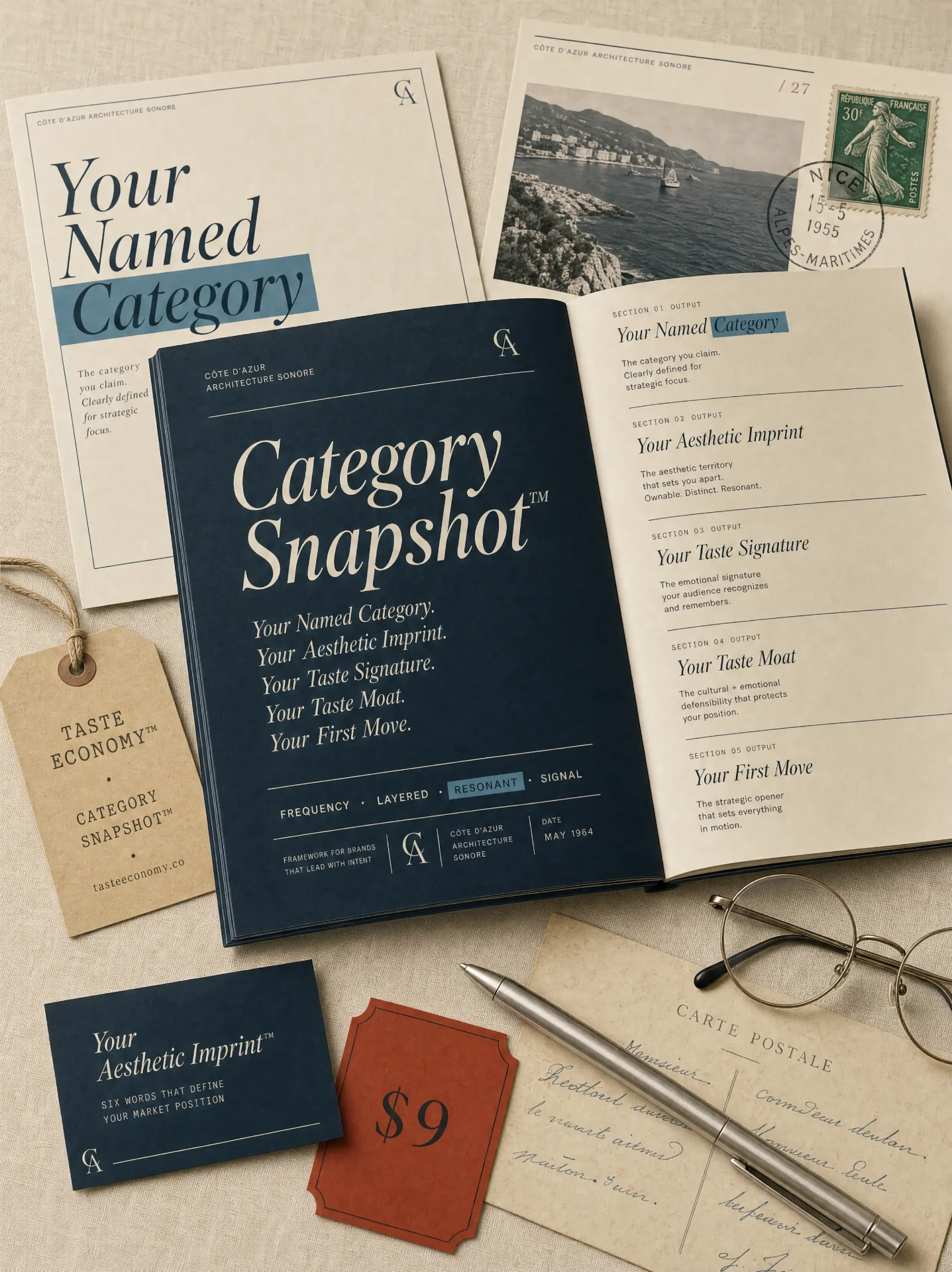 Category Snapshot™ — five sections output preview