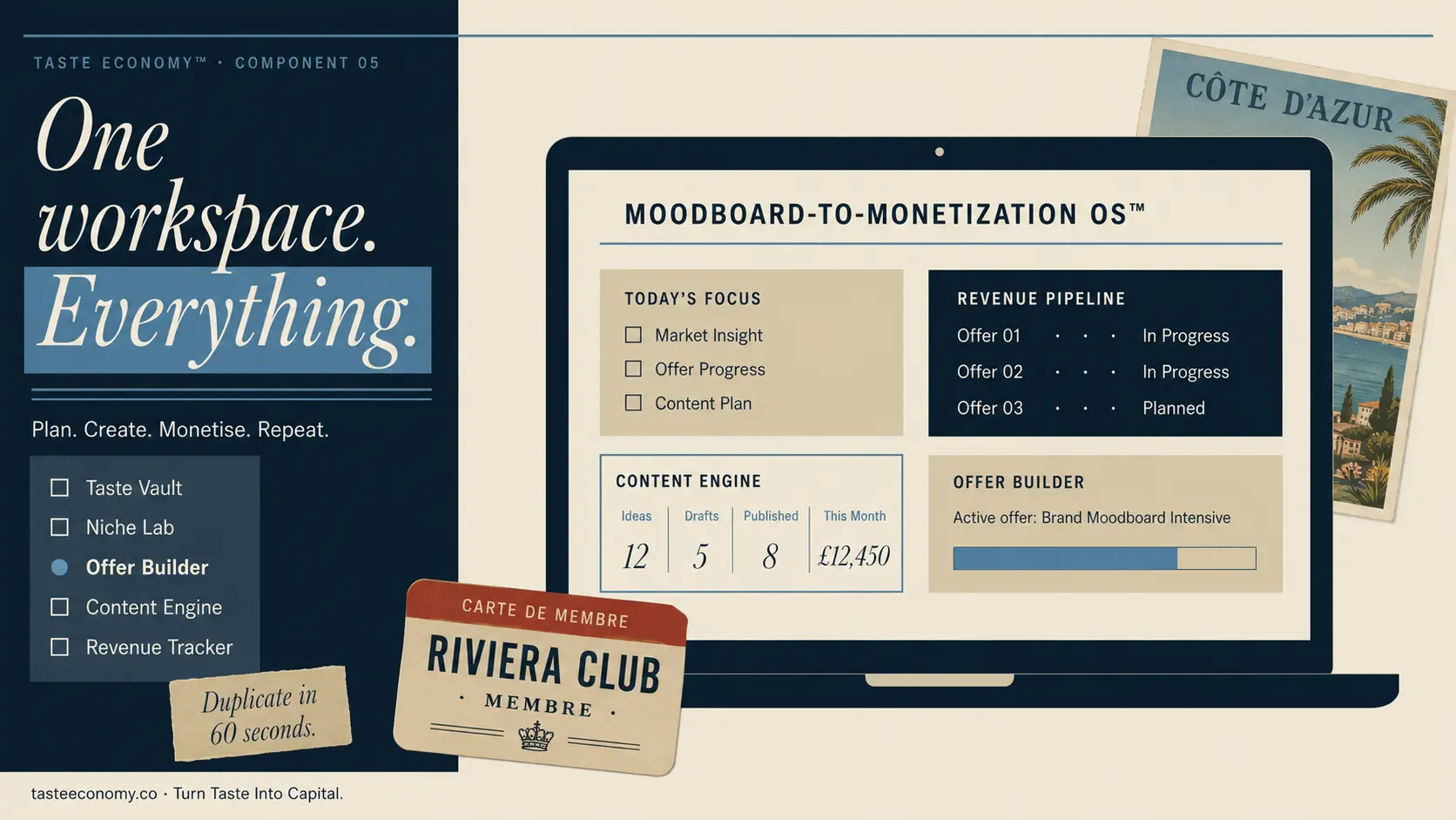 The Moodboard-to-Monetization Notion Dashboard